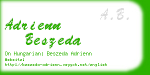 adrienn beszeda business card